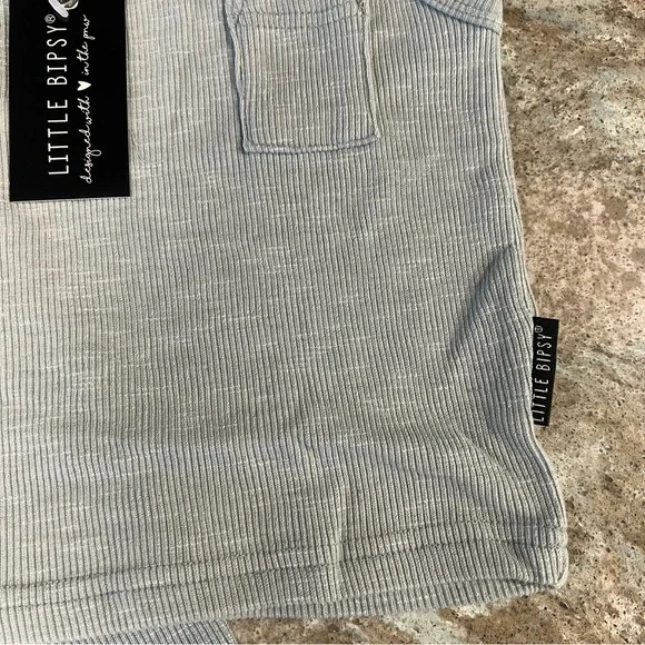 Little Bipsy Ribbed Tank & Biker Short Set 6-12M NWT - Picture 4 of 10